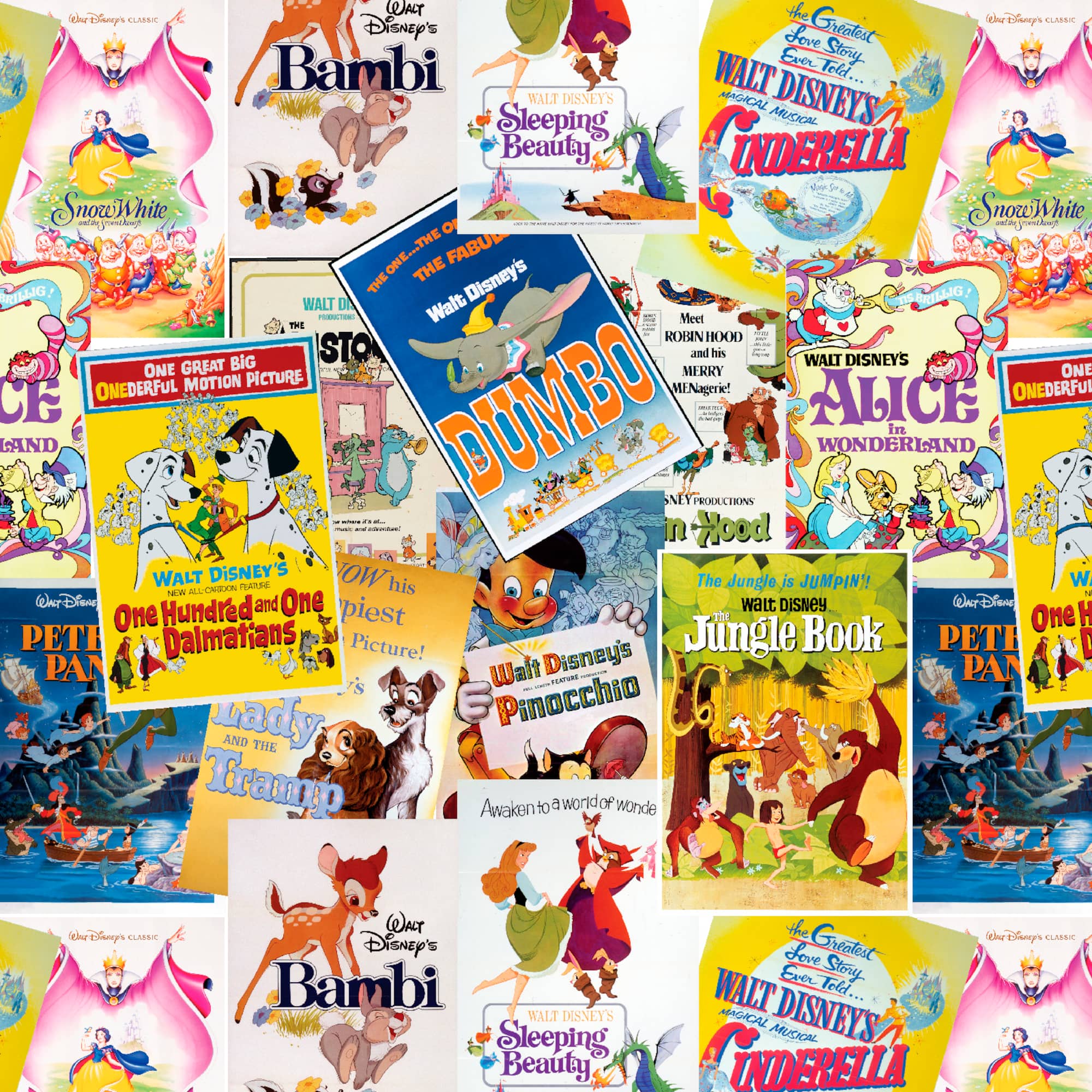 Disney® Posters The Greatest Love Story Ever Told Cotton Fabric